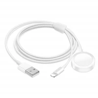 New Product 2 in 1 Usb Charging Cable for iphone and Cable for iwatch Series 4/3/2/1 Magnetic Wireless Charger for apple watch
New Product 2 in 1 Usb Charging Cable for iphone and Cable for iwatch Series 4/3/2/1 Magnetic Wireless Charger for apple watch