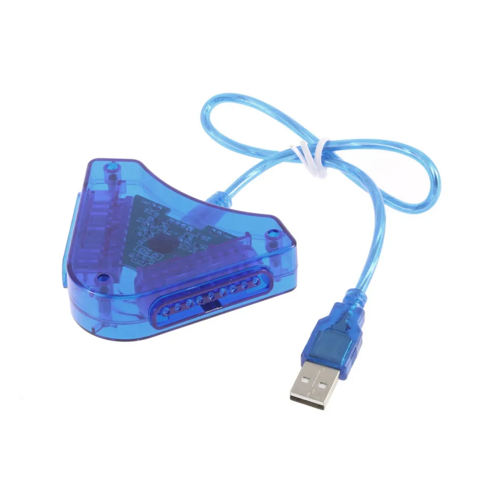2017 New Joypad Game USB Dual Player Converter Adapter Cable For PS2 Dual Playstation 2 PC USB Game Controller With CD Driver-in Cables from Consumer Electronics on Aliexpress.com _ Alibaba Group_1
