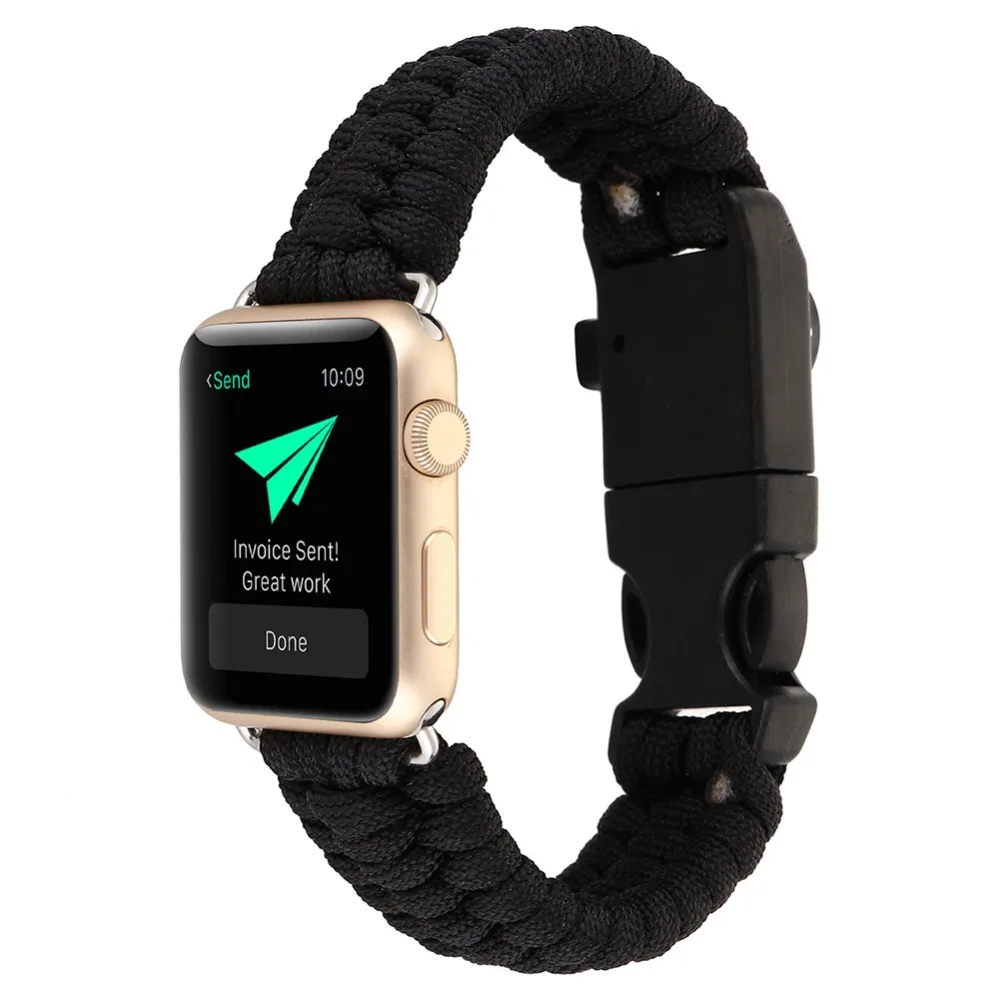 DIY Nylon Weaving Parachute Cord Line Durable Personalise Strap for Apple Watch Outdoor Sports Bracelet Hand-made Band 38/42mm
DIY Nylon Weaving Parachute Cord Line Durable Personalise Strap for Apple Watch Outdoor Sports Bracelet Hand-made Band 38/42mm