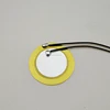 Cheap solder wires piezo element 20mm piezo electronic ceramic disc for medical application