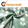 100% cotton printed white flower fabric