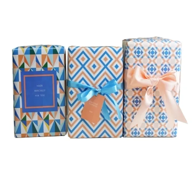 wholesale custom logo cotton fabric texture tissue paper gift