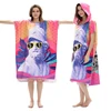 Leisure Daily Use Original Design Large Printed China Supplier Best Quality Private Custom Adult Poncho Hooded Towel