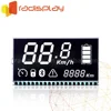 Custom Transflective 7 Segment 3 Digit Lcd Display
