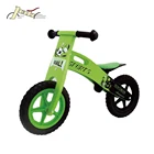 Football Plastic Wheel Wooden Balance Racing Bicycle with EVA Tire
