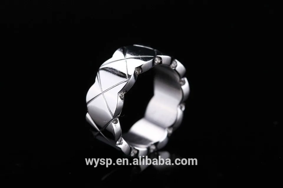 Gold Men's Latest Wedding Ring Stainless Steel Zirconia Classic Jewelry Engagement Ring 4.jpg