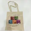 natural color custom promotional advertising shopping calico cotton bag