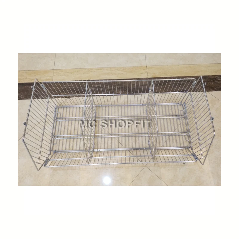 Cable De Apilamiento Cesta Con Ruedas Malla Cestas De Almacenamiento