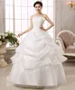 Promotional Custom 2018 Fashion Style Strapless Lace Vintage Wedding Dress Bridal Gowns for Women