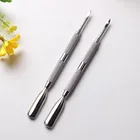Professional stainless steel nail cleaner cuticle nail pusher