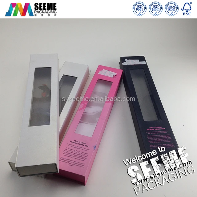 virgin hair packaging cardboard gift box/packaging for weave