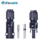 Slocable Pure Copper Tinned MC4 or Customized Silver Plated 10mm2 Solar Plug Socket