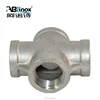 304 balustrade fittings pvc elbow pipe fittings 4 way pipe connector