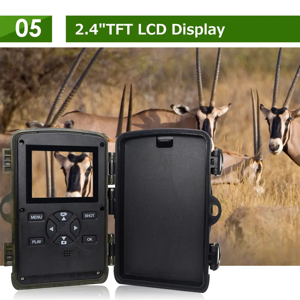 Wildlife Traps 16MP 1080P Hunting Trail Camera Farm Game Scouting Cam Night Vision With Time Lapse 65ft 120 Degree PIR Motion (11)
