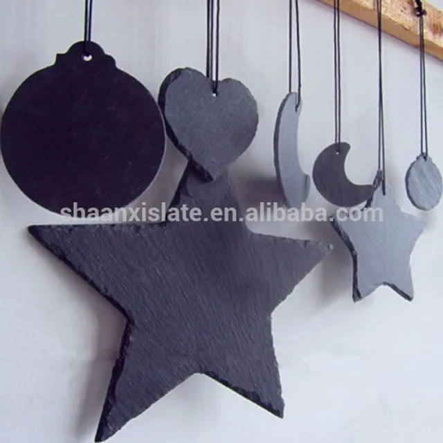 decoration gift black craft stone slate art crafts wall hanging