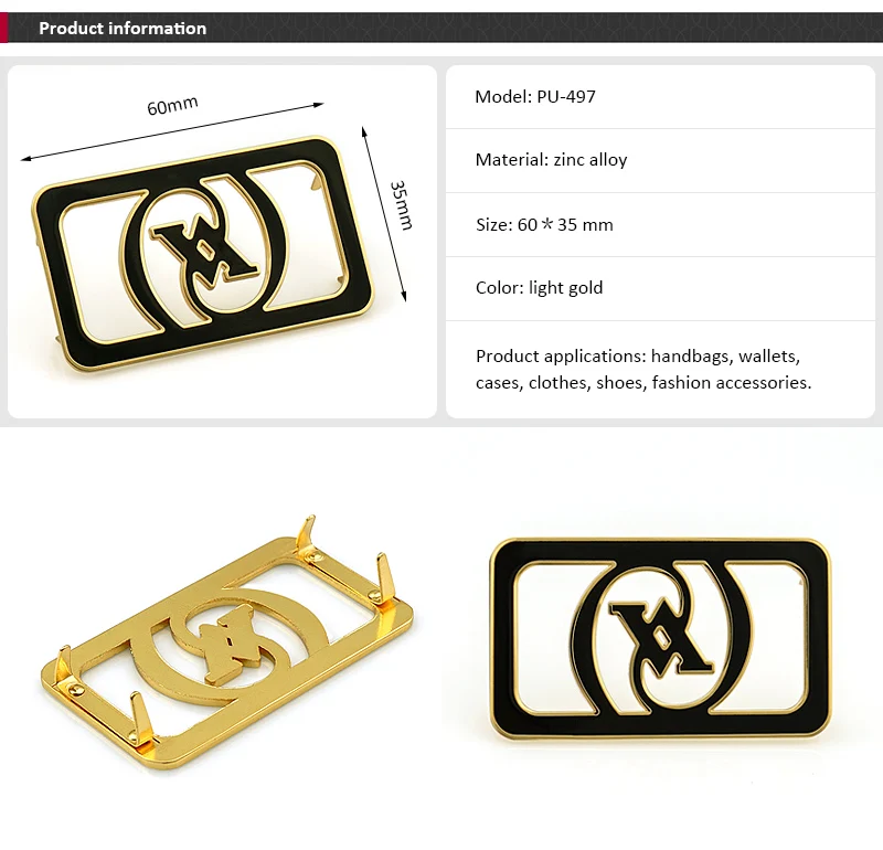 Custom Made Metal Logo Charms