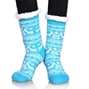 Wholesale Christmas Womens Pattern Winter Warm Slipper Socks Warm Cozy Fuzzy Indoor Slipper Sock boots