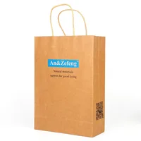 recycled luxury gift packaging brown kraft paper bags with your