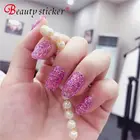 20Pcs Nail Art Pure Color Gel Polish 3D Sticker Fashional Decoration