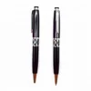 High quality black metal luxury pen with beautiful shell on middle