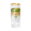 Moroccan Style High Ball Glass Water Cup Drinking Glassware 6 pcs set