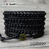 alloy fish bracelet wood bead bracelets snake leather bracelet