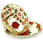 Eco-Friendly Dinnerware Sets Western Factory Price Lap Plastic Tray Christmas Dinnerware Sets