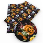 Unicorn Halloween Pumpkin Animal Print Faux Leather Sheets For Hair Bow 4564