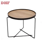 Modern Simple Design Creative Iron Side Round Coffee Table
