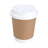 Amazon Top Sellers 8-16oz Small Store Department Store / Coffee Supplies / Cafe / Clean Double-layer Brown Thick Kraft Paper Cup