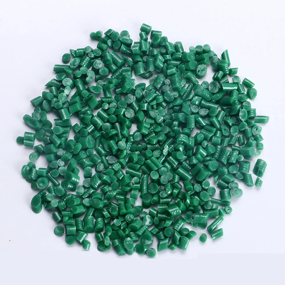 Low price dark green hard pvc granules
