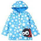 Coats Raincoat Wholesale Kids Peony Print Hooded Waterproof PVC Raincoat Rain Coats