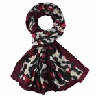 Ladies' 70% viscose 30% cotton leopard infinity scarf custom print scarf