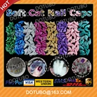 New sparkle Antiscratch Soft Cat Nail Caps Soft Claws Nail Cap Paw Caps Pet Nail Cover Claw Grooming