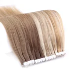 Free Sample K.SWIGS 100% Human Hair Extensions Straight Mini Tape In Human Hair Extensions