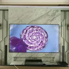 3D fixed Aluminium projector screen with PET crystal ambient light for home movie theater