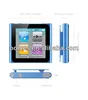 Global wholesale 6th generation mini clip mp3/mp4 player with 1.8" touch screen