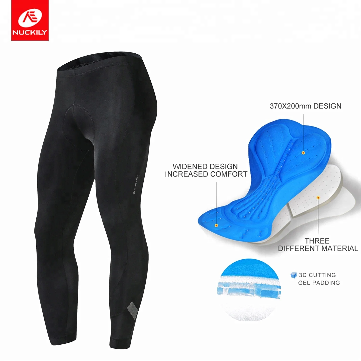 NUCKILY Breathable Bike Tights Cycling Pants Gel Padded Bicycle Clothing For Men Autumn, Black
NUCKILY Breathable Bike Tights Cycling Pants Gel Padded Bicycle Clothing For Men Autumn, Black
