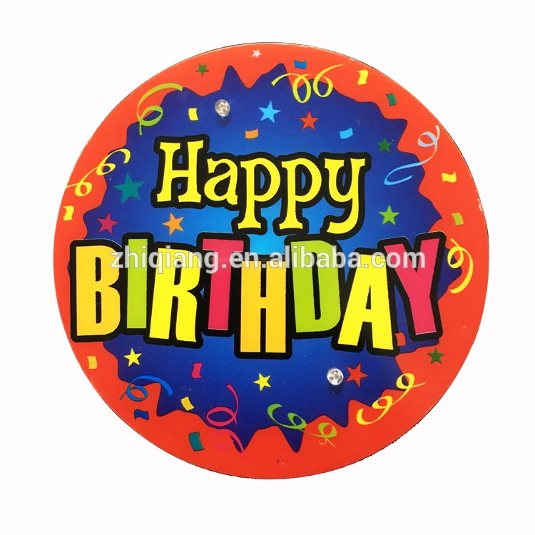 2020 hot sale birthday party decorations led flashing button