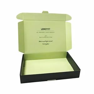 packaging & printing box black corrugated cardboard mailer box 1