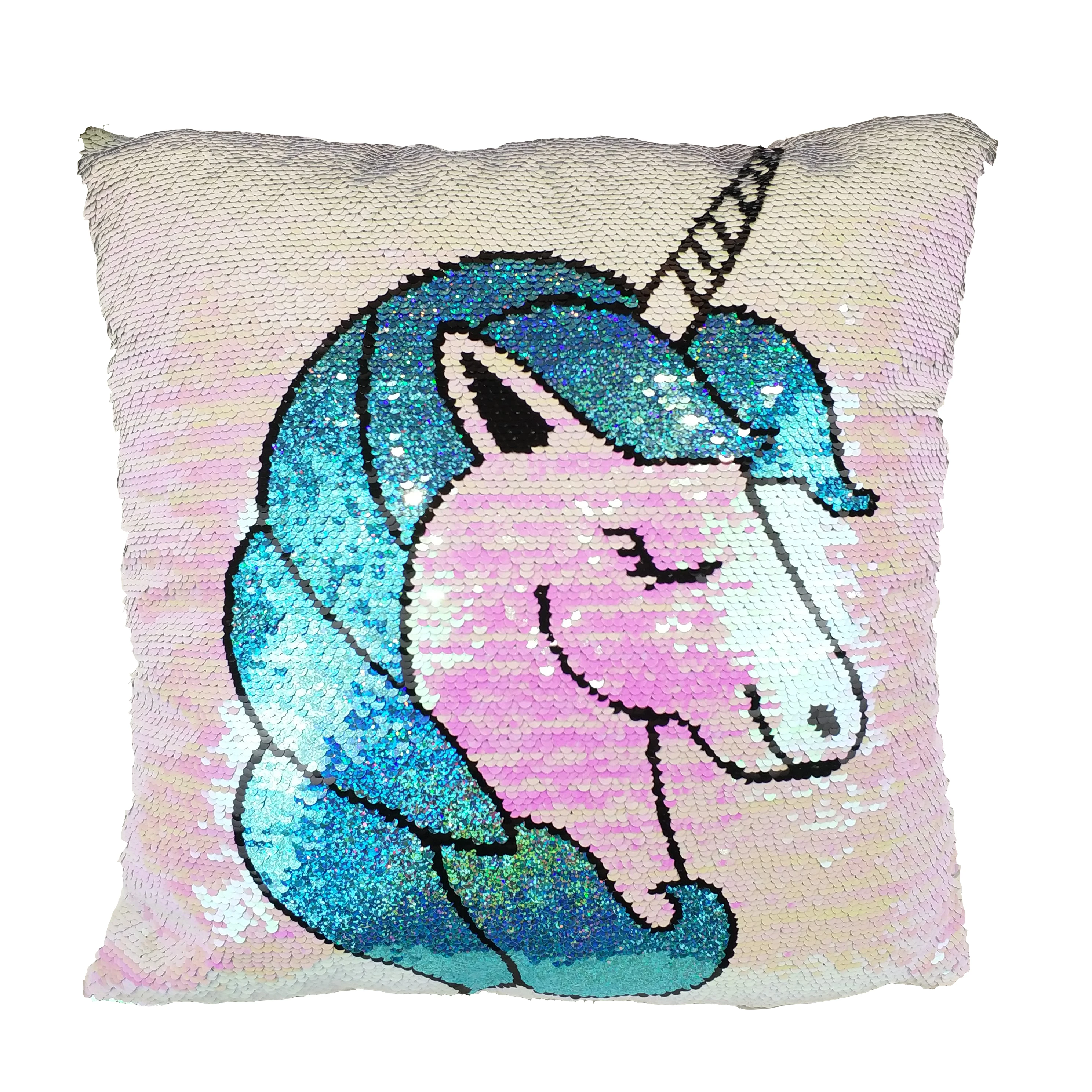 Unicorn Pillow Magic Reversible Sequins Cushion Kids Present