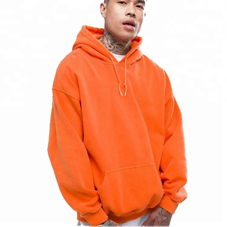 orange hoodie oversized