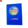 Promotional customized USA Canada country flag design notebook for sale