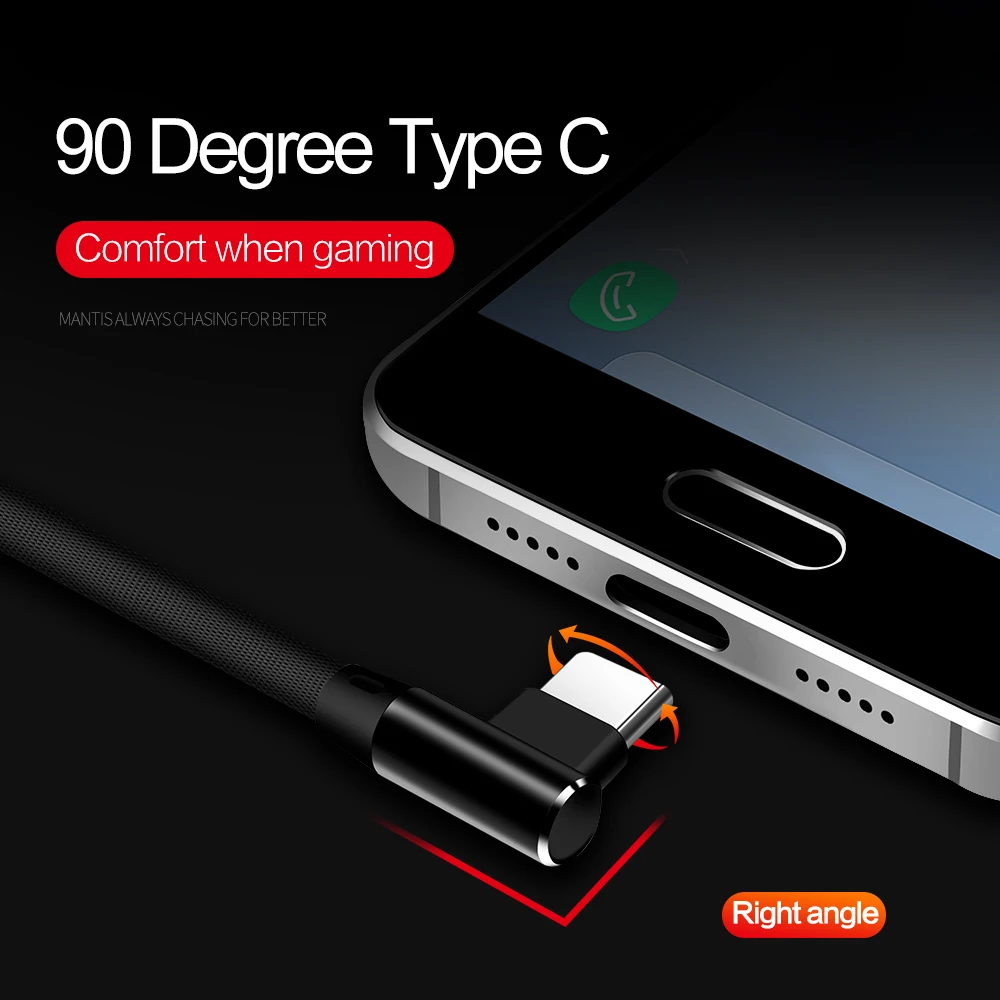 Elbow Weaving USB Data Charging Type-C Cable Charger for Huawei P20 - ANKUX.COM