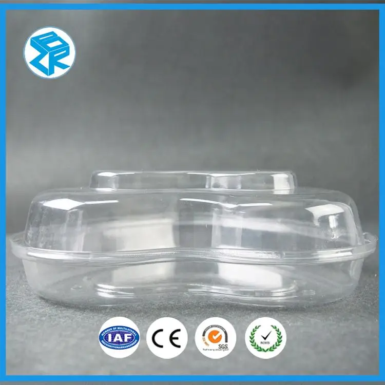Factory price plastic decoritive fruit container salad box