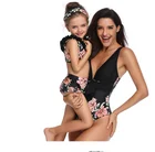 Family clothing sets bikini mother and daughter swimwear