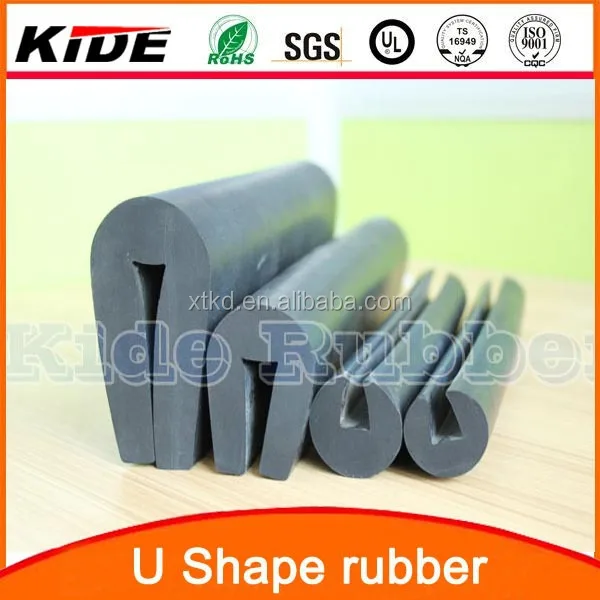 black epdm u shaped rubber gasket, View u shaped rubber gasket, KIDE