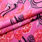 New floral printed spandex polyester cheap velvet super soft fleece fabric for home textile