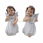 Resin Cupid With Musical Instruments Angel Figurine Polyresin Cupid Statue Figurines