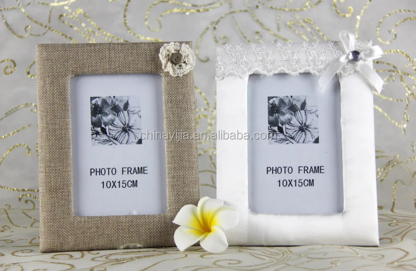 customized fabric covered wooden picture photo frame